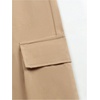 image:imageGORGLITTER Mens Baggy Cargo Pants High Waisted Wide Leg Dress Metal Slacks Work Pants Y2K Casual TrousersKhaki