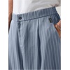image:imageGORGLITTER Mens Baggy Casual Pleated Striped Dress Pants 2025 Wide Leg Trousers with PocketsDusty Blue