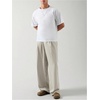 image:imageGORGLITTER Mens Baggy Casual Pleated Striped Dress Pants 2025 Wide Leg Trousers with PocketsKhaki