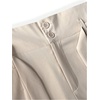 image:imageGORGLITTER Mens Casual Wide Leg Pleated Dress Pants Elastic High Waisted Baggy Streetwear Trousers Business CasualKhaki