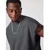 image:imageGORGLITTER Mens Dolman Sleeve Crop Vest Top T Shirts Crewneck Loose Pullover Tank TopsSolid Dark Grey