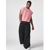 image:imageGORGLITTER Mens Dolman Sleeve Crop Vest Top T Shirts Crewneck Loose Pullover Tank TopsSolid Pink