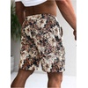 image:imageGORGLITTER Mens Floral Embroidery Drawstring Shorts Graphic Paisley Casual Gym ShortsMulticolor