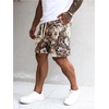 image:imageGORGLITTER Mens Floral Embroidery Drawstring Shorts Graphic Paisley Casual Gym ShortsMulticolor