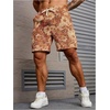 image:imageGORGLITTER Mens Floral Embroidery Drawstring Shorts Graphic Paisley Casual Gym ShortsOrange