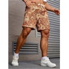image:imageGORGLITTER Mens Floral Embroidery Drawstring Shorts Graphic Paisley Casual Gym ShortsOrange