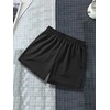 image:imageGORGLITTER Mens Graphic Cool Shorts Drawstring Waist Basketball Athletic Gym Shorts with PocketsLetter Black