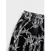 image:imageGORGLITTER Mens Graphic Print Gym Track Shorts Drawstring Waist Pockets Workout Cool ShortsBlack