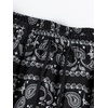 image:imageGORGLITTER Mens Graphic Print Gym Track Shorts Drawstring Waist Pockets Workout Cool ShortsBlack Graphic C