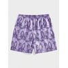 image:imageGORGLITTER Mens Graphic Print Gym Track Shorts Drawstring Waist Pockets Workout Cool ShortsPurple