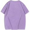 image:imageGORGLITTER Mens Oversized T Shirt Letter Graphic Short Sleeve Drop Shoulder Crewneck Tee TopsSolid Purple