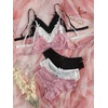 image:imageGORGLITTER Womens 3 Pack Lace Matching Bra and Panty Sets Bow Cute Bralette Underwear Lingerie SetMulticolor