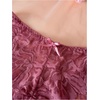 image:imageGORGLITTER Womens 8 Piece Sexy Lace Lingerie Matching Bralette Bra and Panty SetBlack Green Khaki Pink