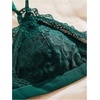 image:imageGORGLITTER Womens 8 Piece Sexy Lace Lingerie Matching Bralette Bra and Panty SetBlack White Dark Green