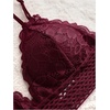 image:imageGORGLITTER Womens 8 Piece Sexy Lace Lingerie Matching Bralette Bra and Panty SetBlack White Red Pink