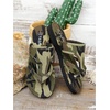 image:imageGORGLITTER Womens Camo Strappy Sandals Camouflage Print Flip Flops Open Toe Slides ShoesArmy Green Camo