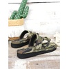 image:imageGORGLITTER Womens Camo Strappy Sandals Camouflage Print Flip Flops Open Toe Slides ShoesArmy Green Camo