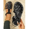 image:imageGORGLITTER Womens Closed Toe Flats Sandals Dressy Huaraches Sandals Ankle Strap Mexicanos Slingback Vacation Work ShoesBlack