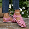 image:imageGORGLITTER Womens Closed Toe Flats Sandals Dressy Huaraches Sandals Ankle Strap Mexicanos Slingback Vacation Work ShoesWatermelon Pink