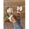 image:imageGORGLITTER Womens Cute Bow Tie Leopard Cheetah Print Flats Open Toe Ankle Strap Summer Dressy SandalsBeige