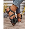 image:imageGORGLITTER Womens Cute Bow Tie Leopard Cheetah Print Flats Open Toe Ankle Strap Summer Dressy SandalsBlack