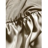 image:imageGORGLITTER Womens Deep V Neck Long Sleeve Shirts Bodysuit Satin Button Down Party Night Sexy Leotard TopsSilver