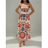 image:imageGORGLITTER Womens Floral Farm Rio Maxi Dress Boho Beach Hawaiian Havana Nights Sundresses Summer Vacation OutfitsMulticolor