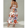 image:imageGORGLITTER Womens Floral Farm Rio Maxi Dress Boho Beach Hawaiian Havana Nights Sundresses Summer Vacation OutfitsWhite