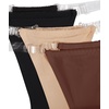 image:imageGORGLITTER Womens G String Thongs Sexy 3 Pack No Show Invisible Clear Strap Underwear Low Rise PantiesBlack Khaki Brown
