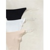 image:imageGORGLITTER Womens G String Thongs Sexy 3 Pack No Show Invisible Clear Strap Underwear Low Rise PantiesBlack White Apricot