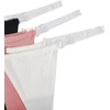 image:imageGORGLITTER Womens G String Thongs Sexy 3 Pack No Show Invisible Clear Strap Underwear Low Rise PantiesBlack White Pink