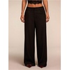 image:imageGORGLITTER Womens Low Rise Dress Pants Wide Leg Trousers Business Casual Work Dressy Low Waisted Straight Slacks PantsBlack