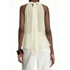 image:imageGORGLITTER Womens Mesh Halter Flowy Tank Tops Ruffle Chiffon Cut Out Brunch Dinner Keyhole Crop Tops Going Out OutfitsLight Yellow