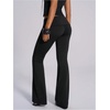 image:imageGORGLITTER Womens Rave Cut Out Pants High Waisted Flare Leg Y2K Going Out Pants Disco Bell Bottom TrousersBlack Grommet