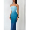 image:imageGORGLITTER Womens Strapless Mesh Dinner Cocktail Tube Maxi Dress Y2K Summer Wedding Guest Sunset Prom Beach SundressesBlue