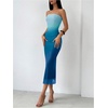 image:imageGORGLITTER Womens Strapless Mesh Dinner Cocktail Tube Maxi Dress Y2K Summer Wedding Guest Sunset Prom Beach SundressesBlue