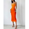 image:imageGORGLITTER Womens Strapless Mesh Dinner Cocktail Tube Maxi Dress Y2K Summer Wedding Guest Sunset Prom Beach SundressesOrange