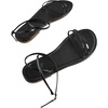 image:imageGORGLITTER Womens Strappy Flat Sandals Ankle Strap Open Toe Dressy Wedding Guest Summer Flats SandalBlack