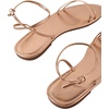 image:imageGORGLITTER Womens Strappy Flat Sandals Ankle Strap Open Toe Dressy Wedding Guest Summer Flats SandalChampagne