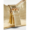 image:imageGORGLITTER Womens Y2K PU Leather Shoulder Bag Metallic Buckle Trendy HandbagsGold