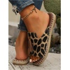 image:imageGORGLITTER Womens colorful Summer Sandals 2026 Boho Colorful Mexican Vacation Flats Slides ShoesBrown Leopard