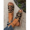 image:imageGORGLITTER Womens colorful Summer Sandals 2026 Boho Colorful Mexican Vacation Flats Slides ShoesBrown Leopard