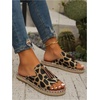 image:imageGORGLITTER Womens colorful Summer Sandals 2026 Boho Colorful Mexican Vacation Flats Slides ShoesBrown Leopard