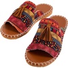 image:imageGORGLITTER Womens colorful Summer Sandals 2026 Boho Colorful Mexican Vacation Flats Slides ShoesMulticolor