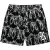 image:imageGORGLITTER Mens Graphic Print Gym Track Shorts Drawstring Waist Pockets Workout Cool ShortsBlack
