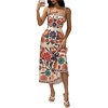 image:imageGORGLITTER Womens Floral Farm Rio Maxi Dress Boho Beach Hawaiian Havana Nights Sundresses Summer Vacation OutfitsMulticolor