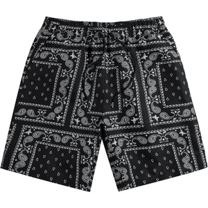 image:imageGORGLITTER Mens Graphic Print Gym Track Shorts Drawstring Waist Pockets Workout Cool ShortsBlack Graphic C