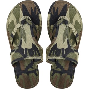 image:imageGORGLITTER Womens Camo Strappy Sandals Camouflage Print Flip Flops Open Toe Slides ShoesArmy Green Camo
