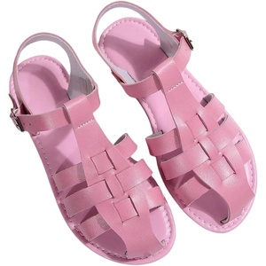 image:imageGORGLITTER Womens Closed Toe Flats Sandals Dressy Huaraches Sandals Ankle Strap Mexicanos Slingback Vacation Work ShoesWatermelon Pink