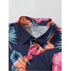 image:imageGORGLITTER Mens 2 Piece Vacation Beach Outfits Floral Button Down Shirt and Shorts Cruise Attire SetsBlue Floral